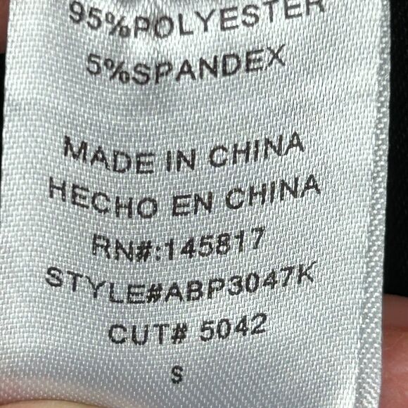 Privy Dress Womens Small Black Asymmetrical Sleeveless V Neck Glittery Ruffled - Picture 6 of 13